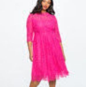 Lace Fit and Flare Dress - Eloquii